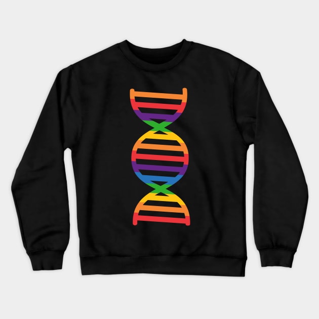 Rainbow Flag Genome Candy (Gay Pride) Crewneck Sweatshirt by XOOXOO